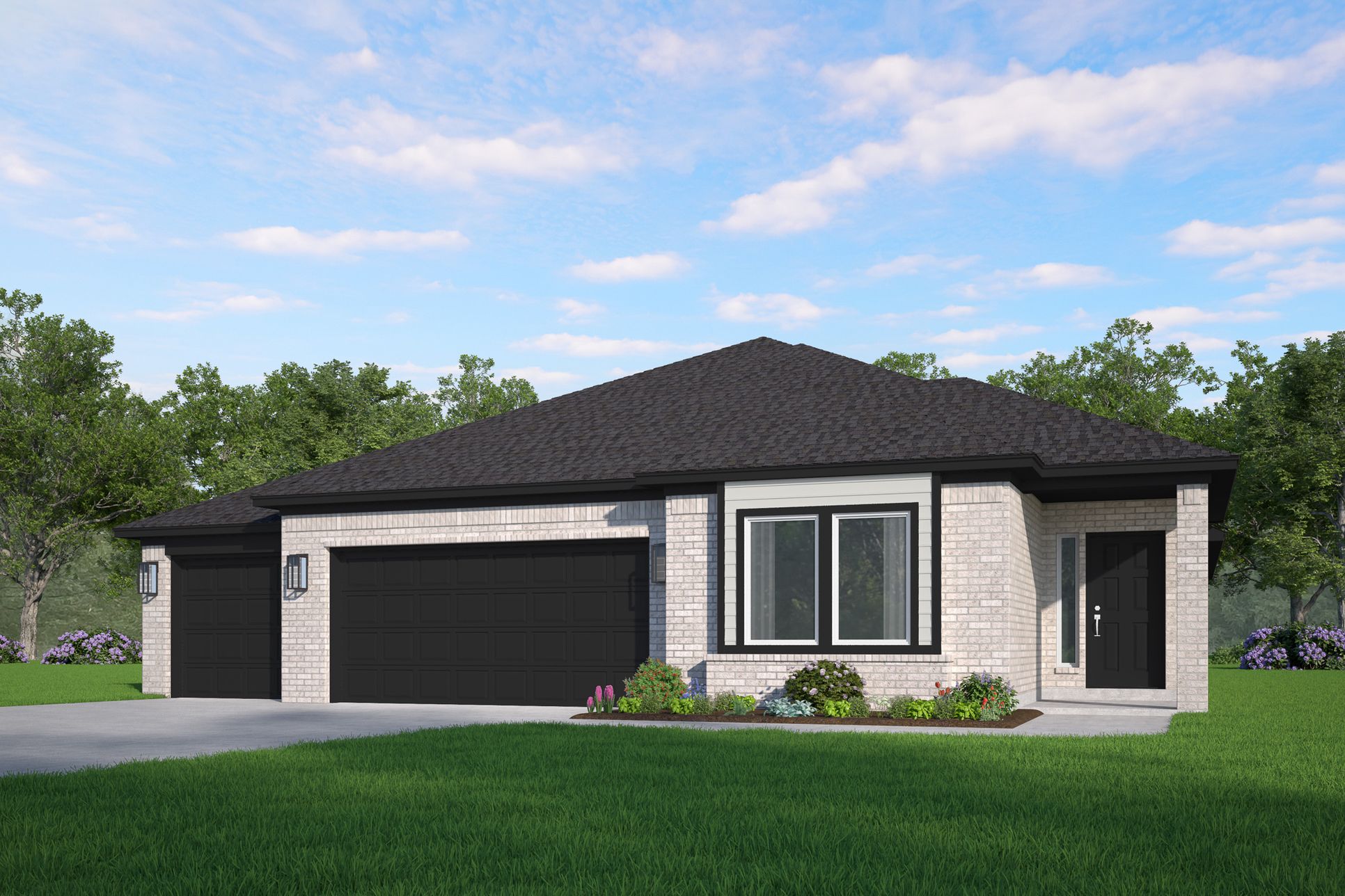 Oliver Traditional Elevation A rendering:Traditional Elevation A