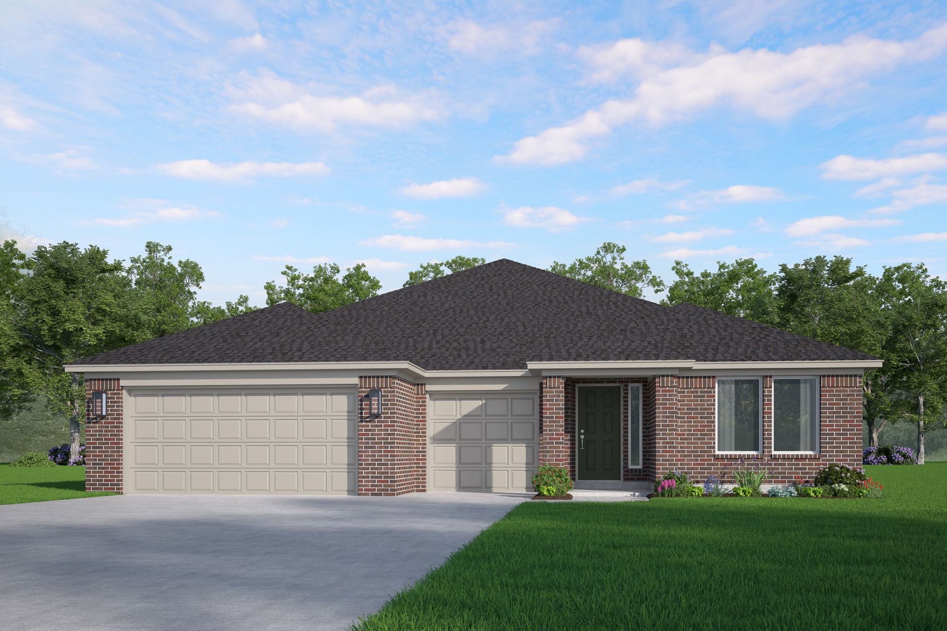 Lincoln Traditional Elevation A rendering:Traditional Elevation A