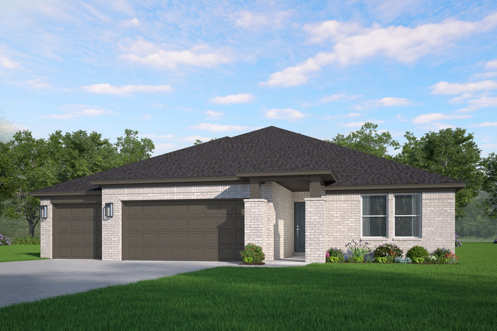 Juliet Traditional Elevation A rendering:Traditional Elevation A