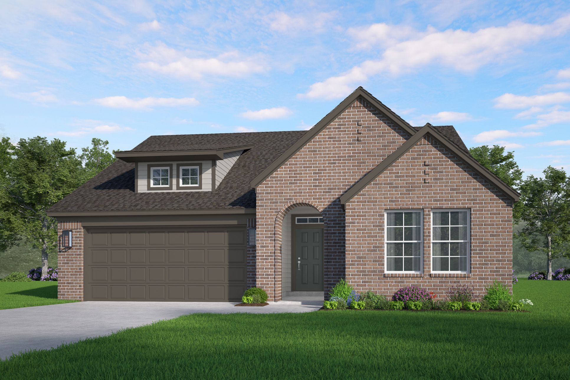 Inwood Tudor Elevation E rendering:Tudor Elevation E