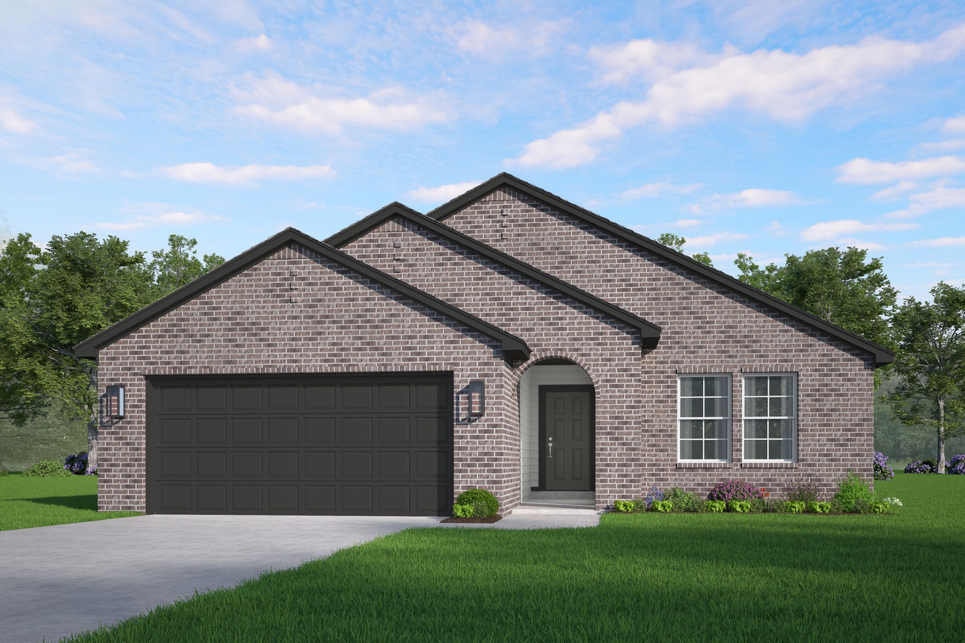 Edison Tudor Elevation E rendering:Tudor Elevation E