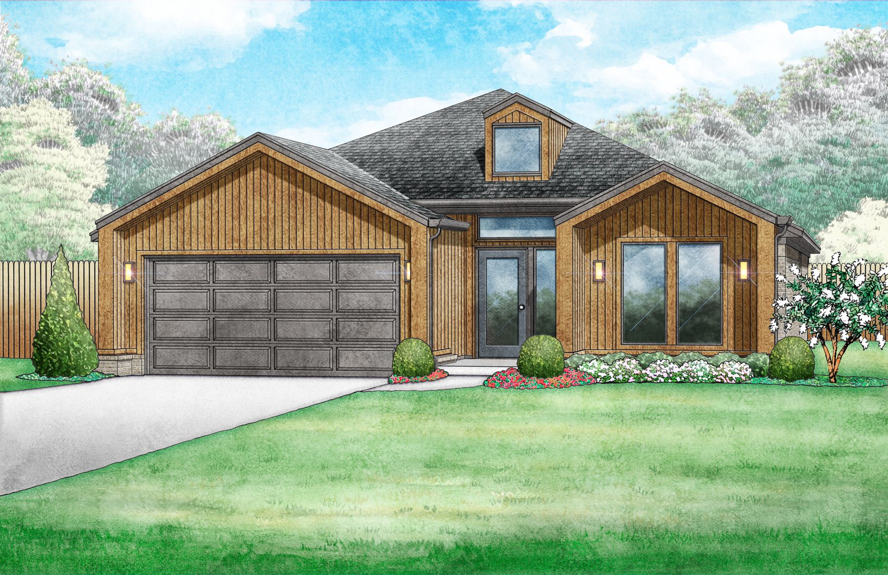 Kensington Modern - Elevation E:Kensington Modern - Elevation E