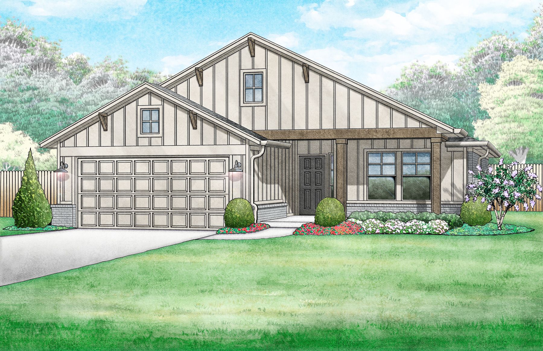 Farmhouse Holloway - Elevation B:Farmhouse Holloway - Elevation B