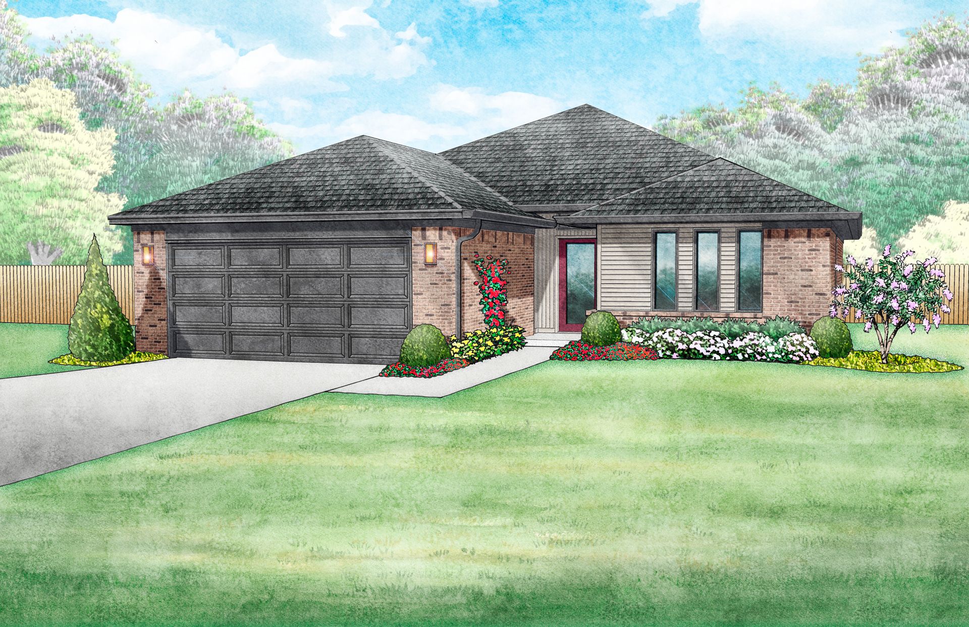 Modern Holloway - Elevation F:Modern Holloway - Elevation F