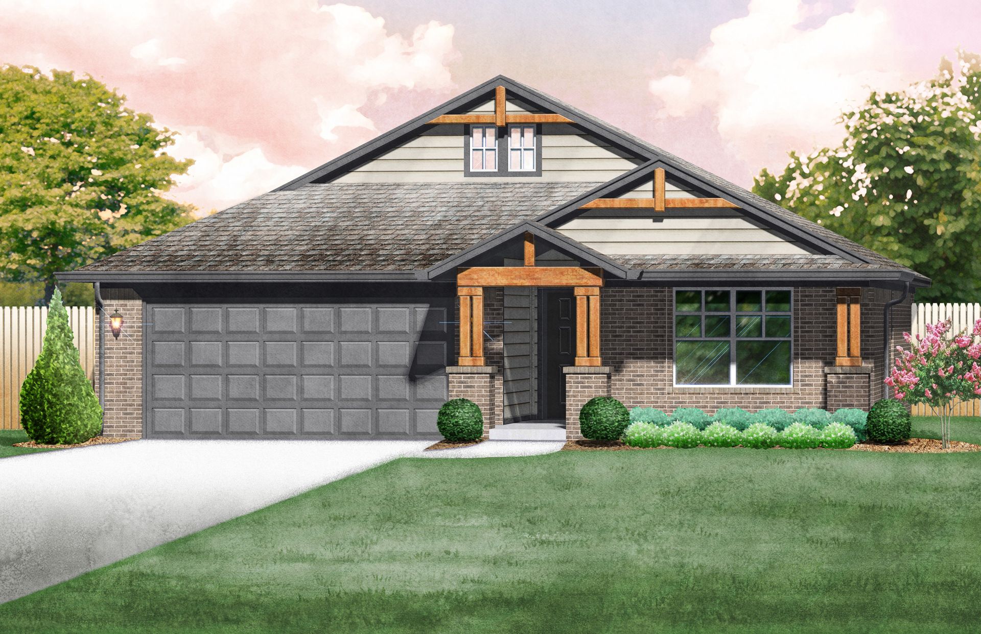 Dawson Craftsman - Elevation E:Dawson Craftsman - Elevation E