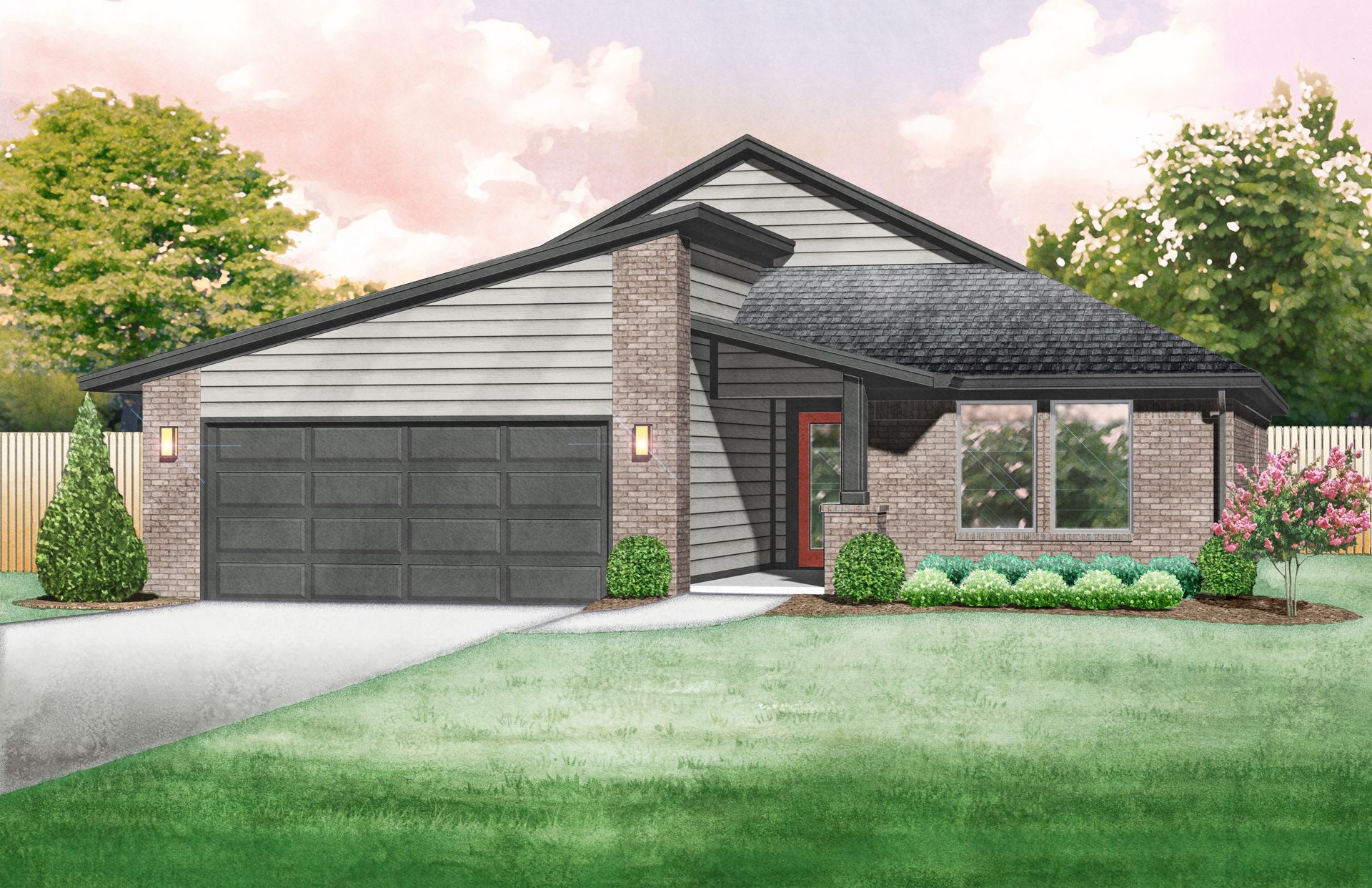 Edison Modern - Elevation A:Edison Modern - Elevation A