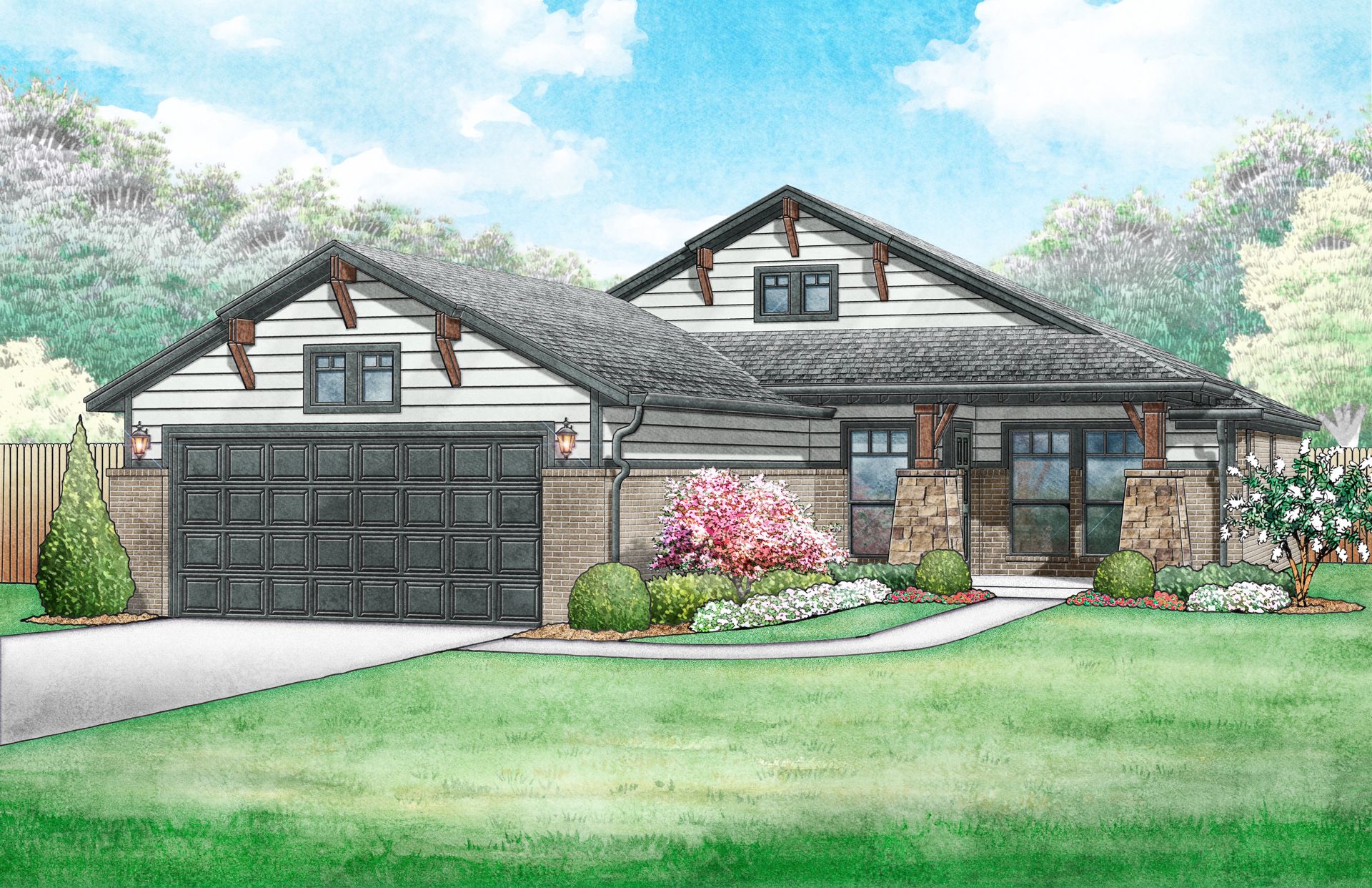 Forrester Mountain Cottage - Elevation E:Forrester Mountain Cottage - Elevation E