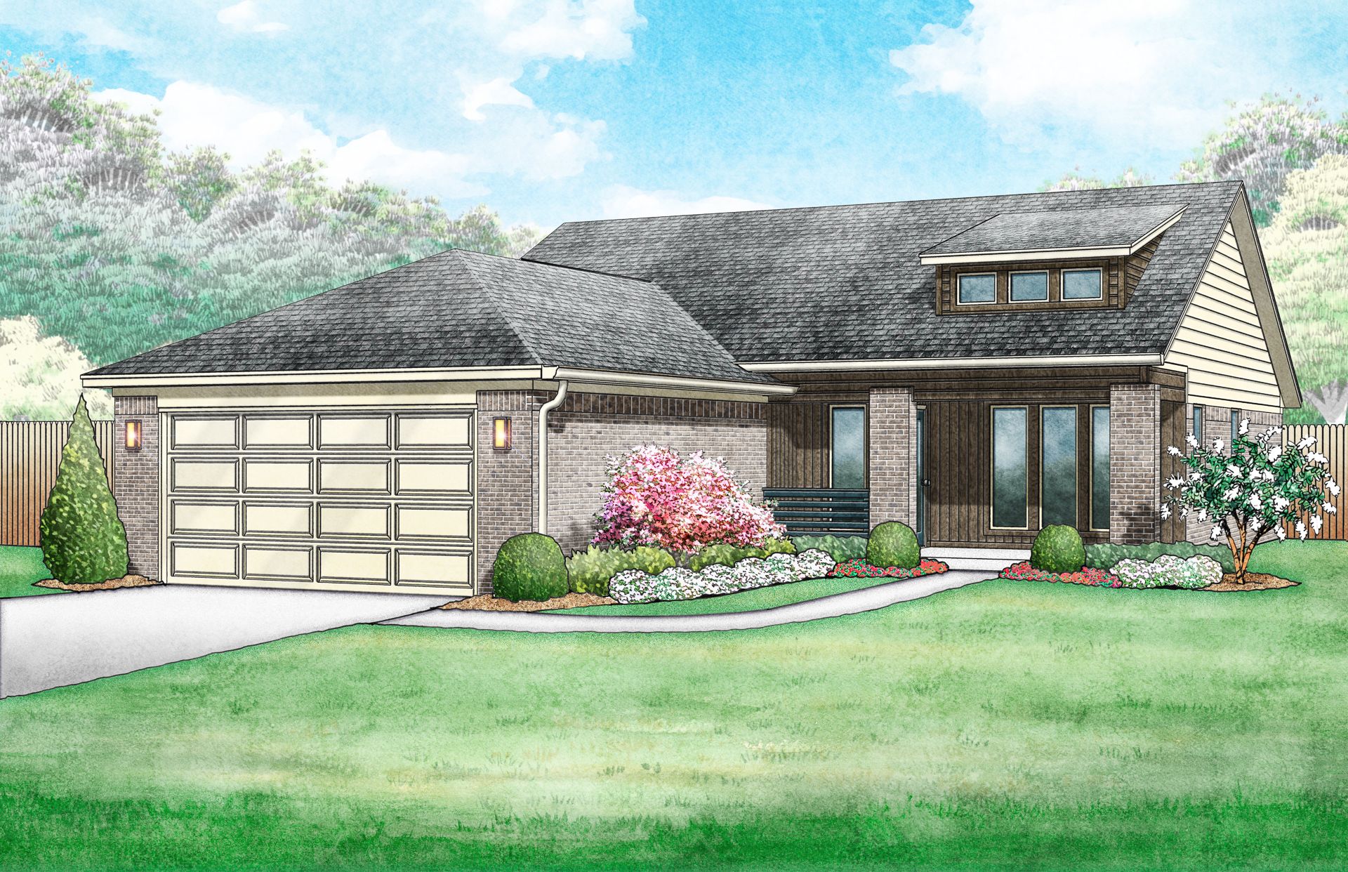 Forrester Modern - Elevation F:Forrester Modern - Elevation F