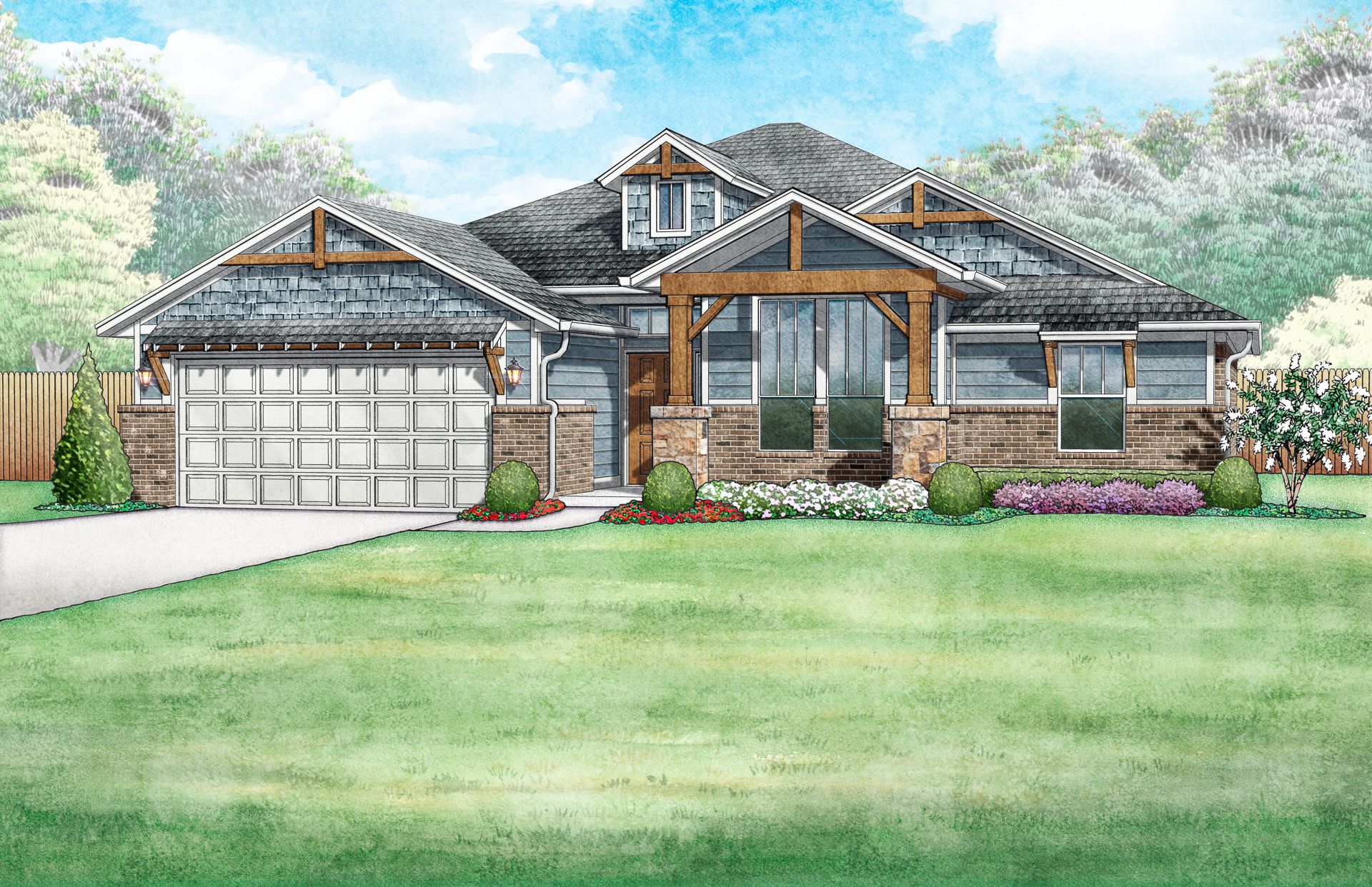 Isabella Craftsman - Elevation A:Isabella Craftsman - Elevation A