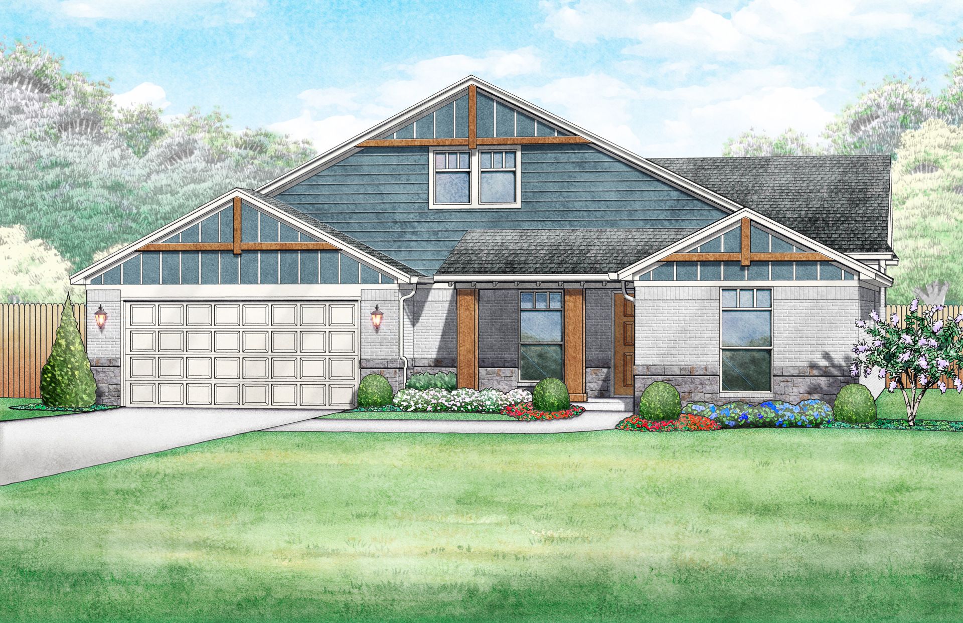 Lawrence Mountain Cottage - Elevation A:Lawrence Mountain Cottage - Elevation A