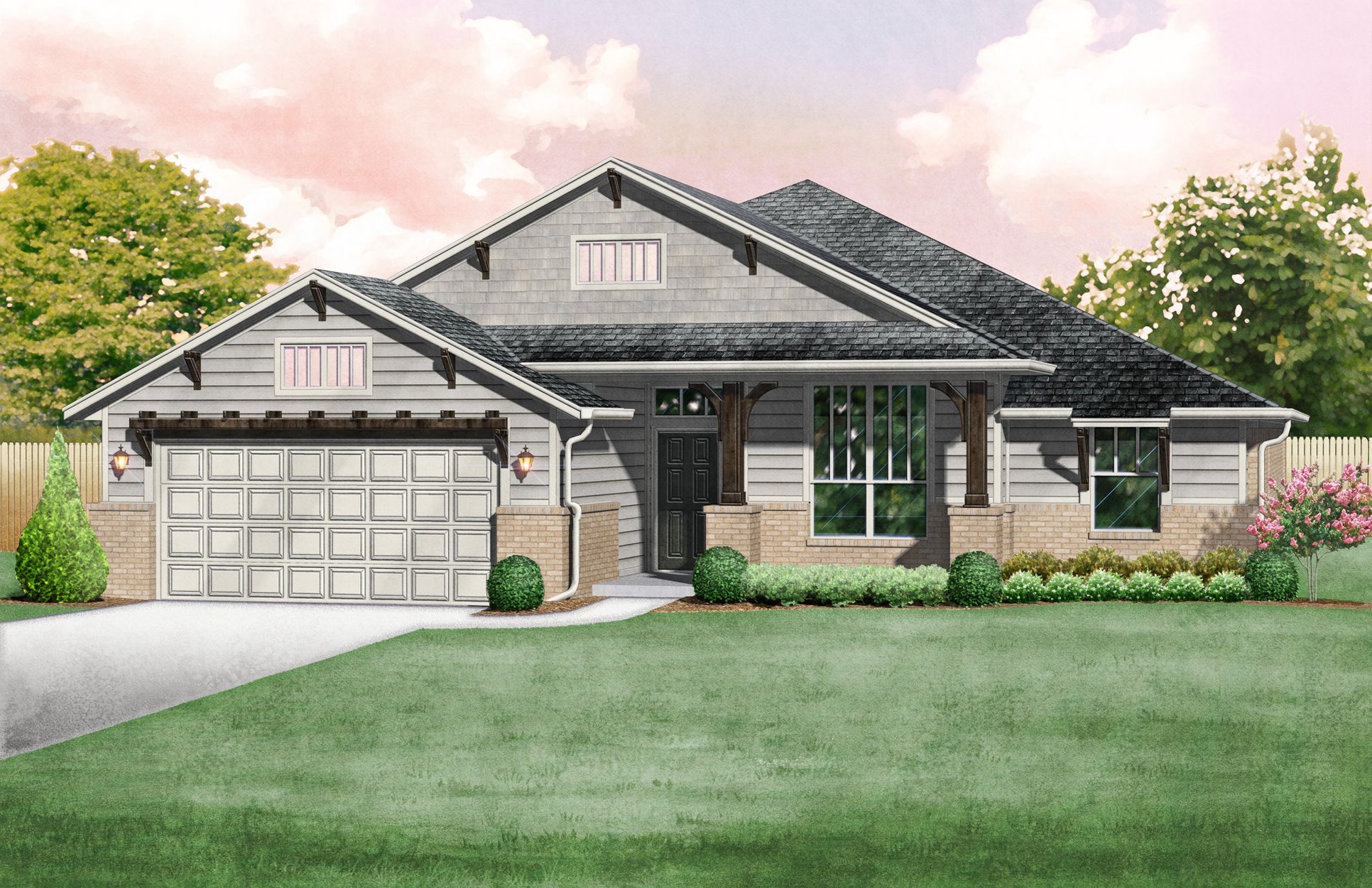 Pendleton Craftsman - Elevation A:Pendleton Craftsman - Elevation A