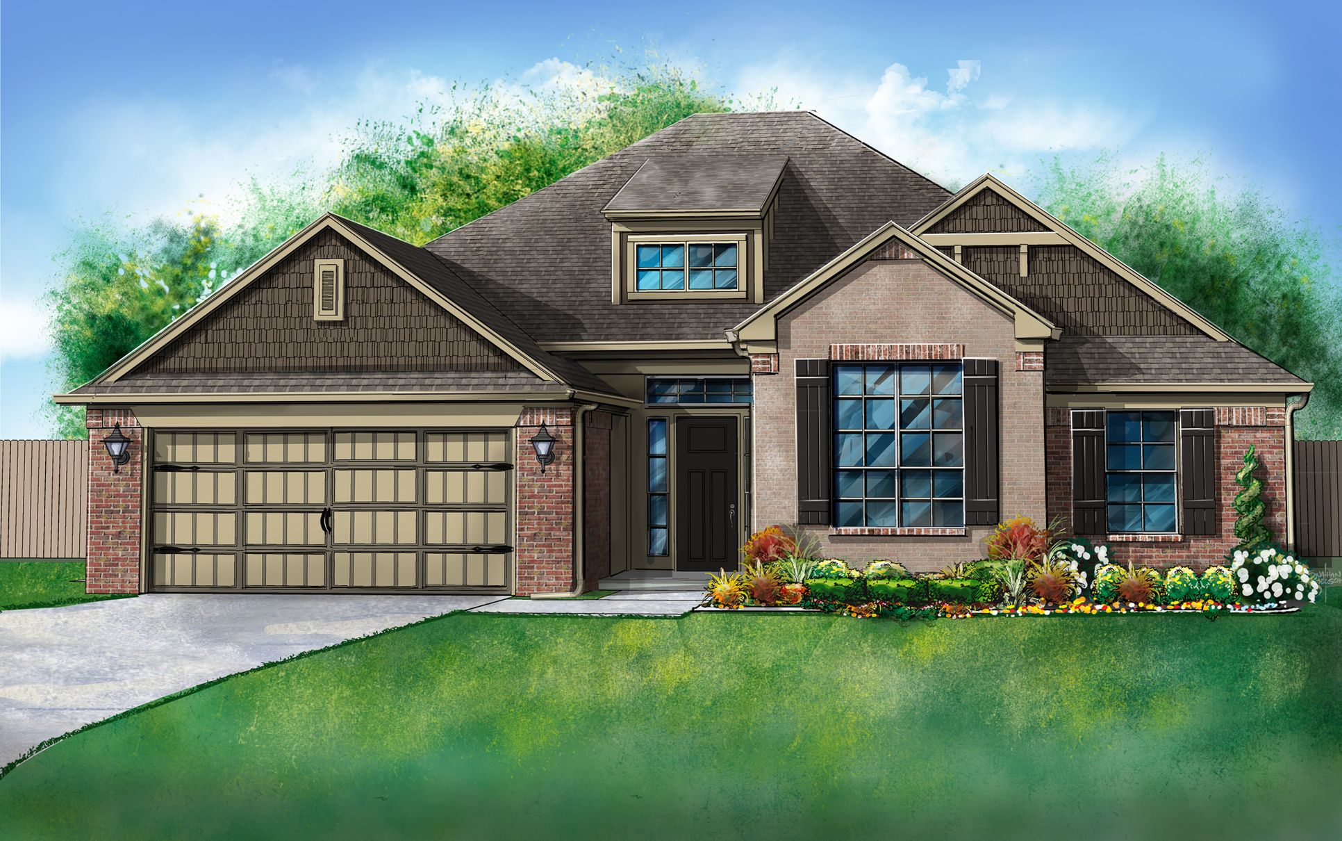 Morrison Traditional - Elevation E:Morrison Traditional - Elevation E