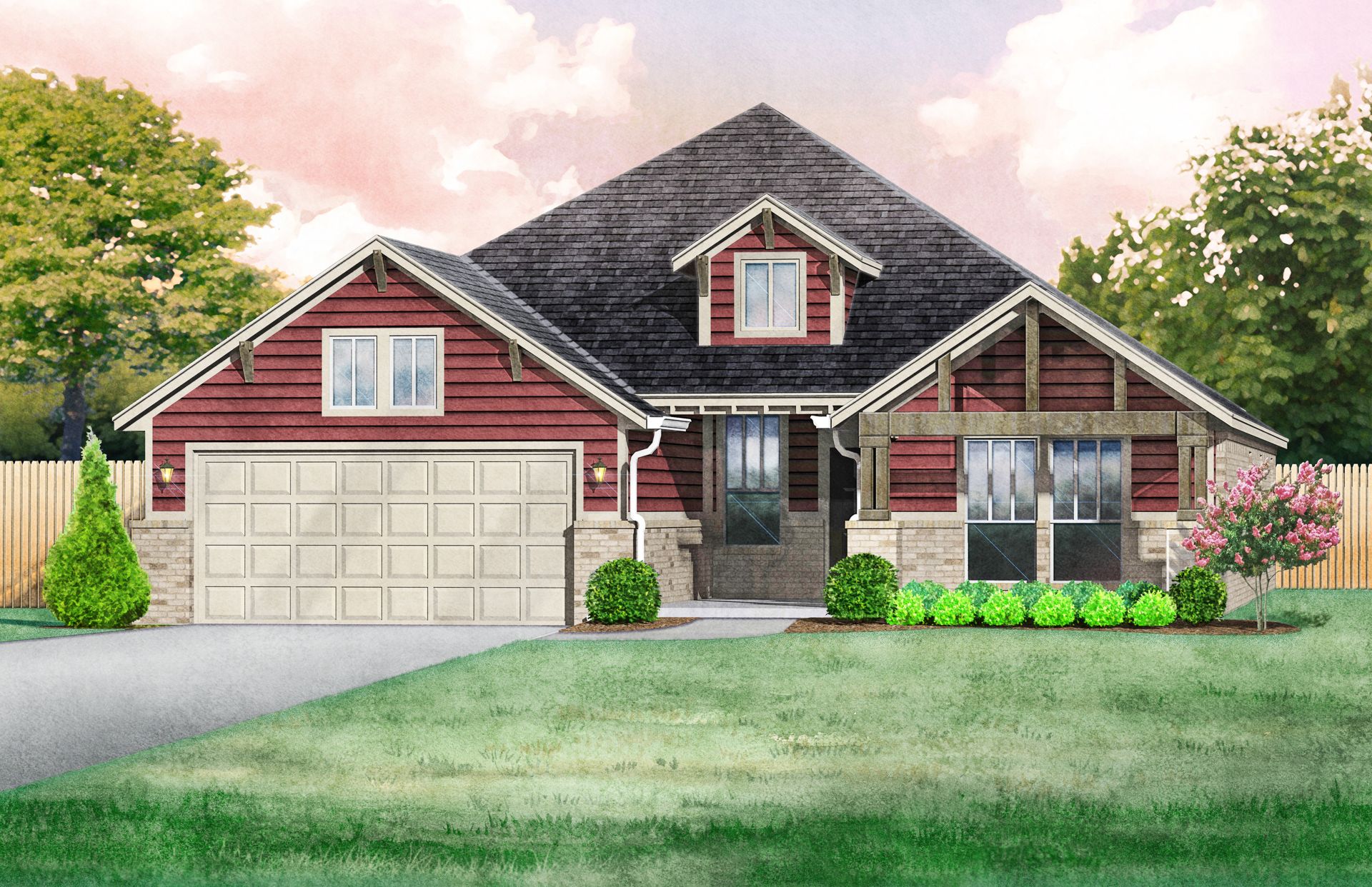 Marietta Mountain Cottage - Elevation A:Marietta Mountain Cottage - Elevation A