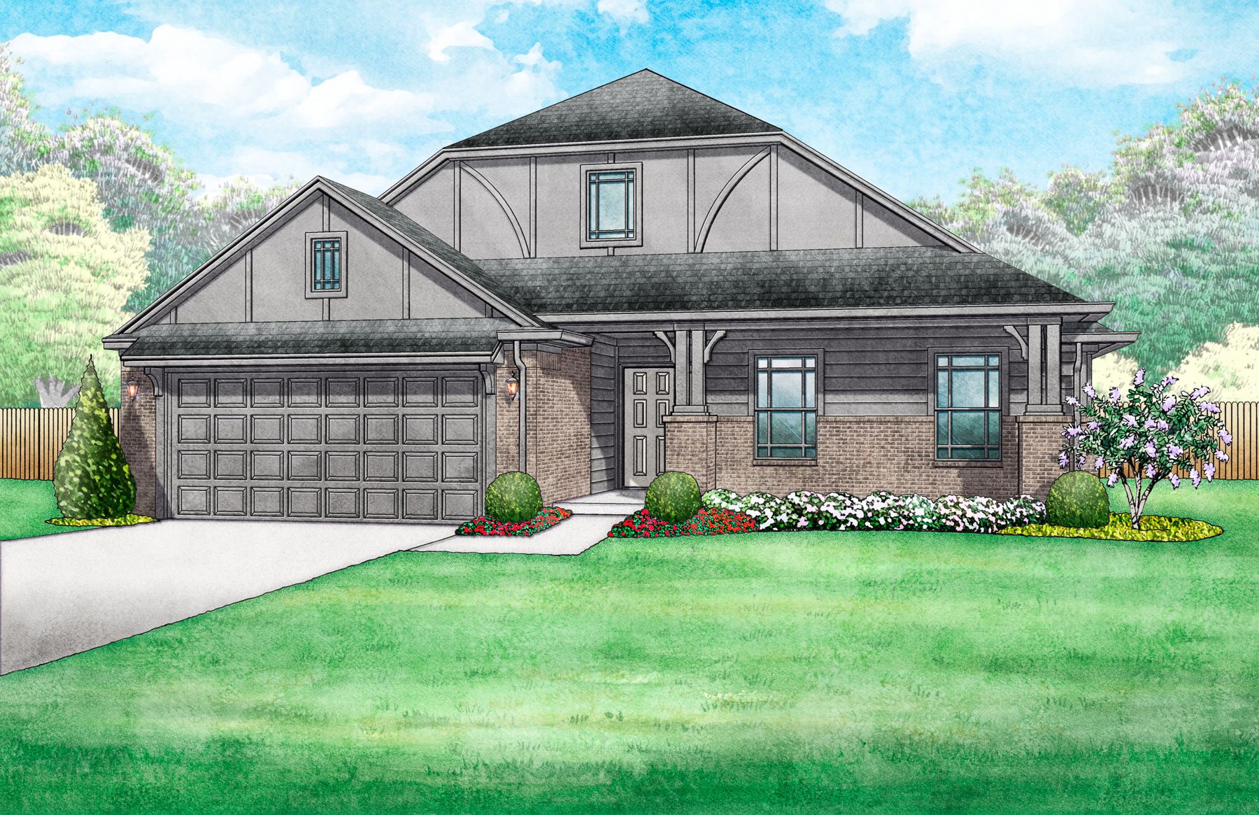 Oxford Traditional - Elevation A:Oxford Traditional - Elevation A