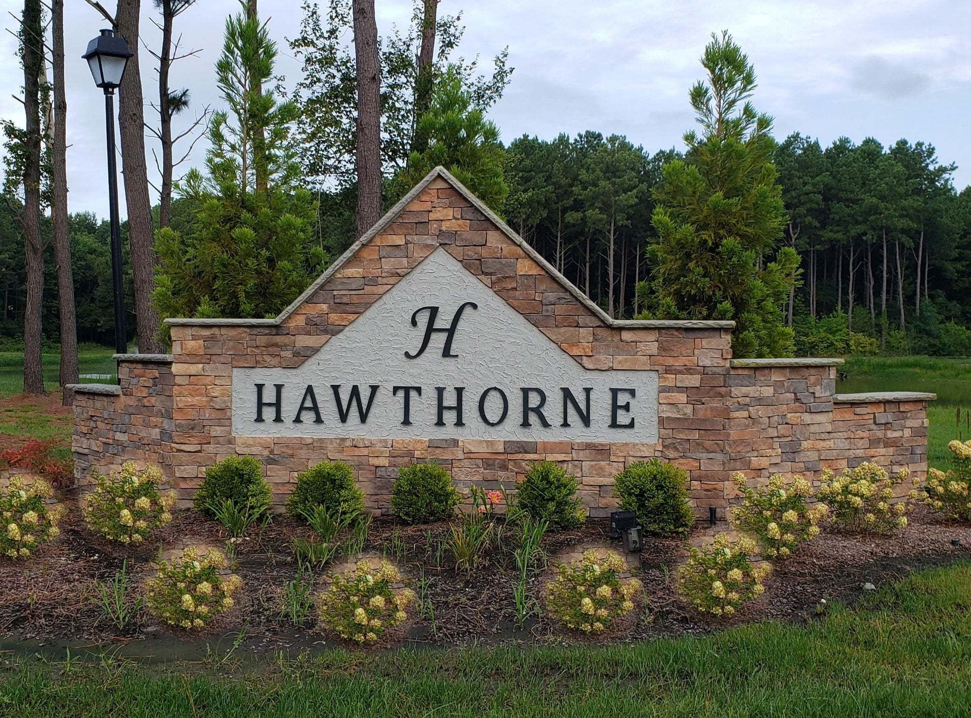 Hawthorne Community Entrance