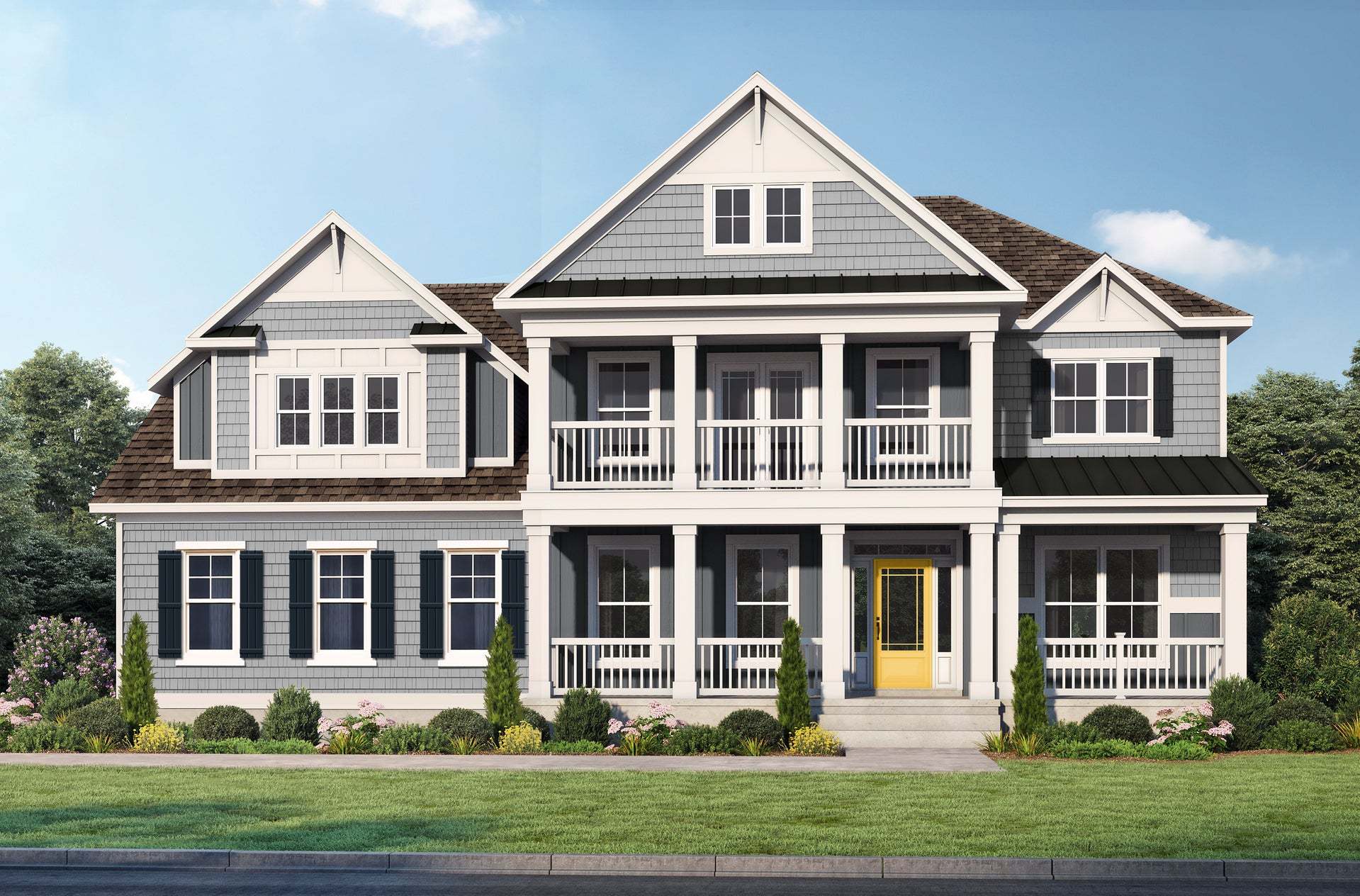 Exterior:Coastal (side entry garage)
