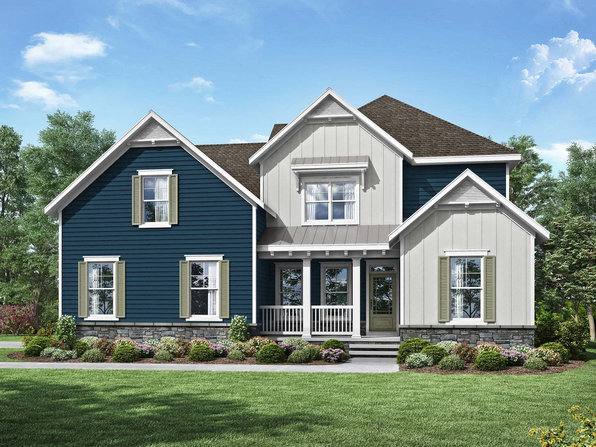 Exterior:Beach (side entry garage)