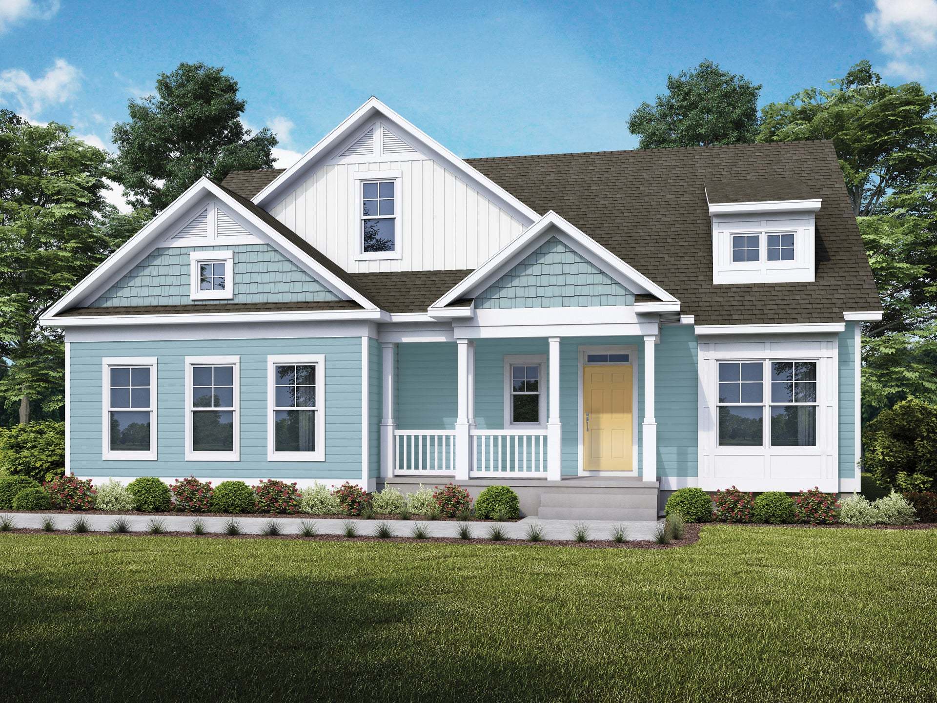 Exterior:Coastal (side entry garage)