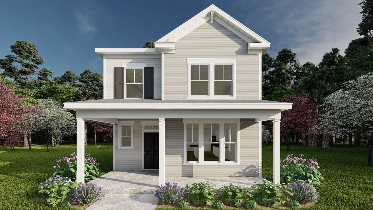 Exterior:Elevation A The Wren Plan by Ivey Homes