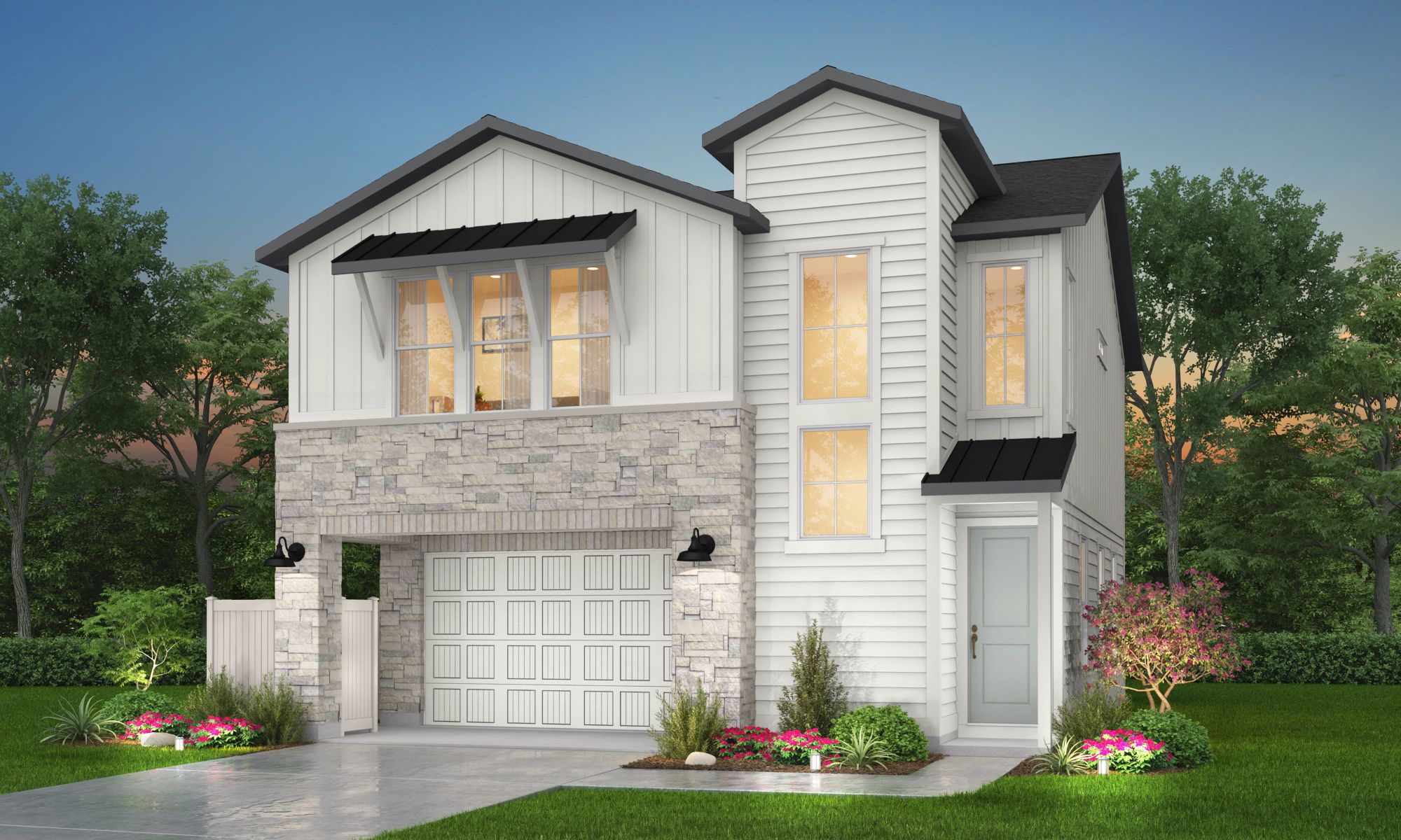 Exterior:Keystone Farmhouse Rendering