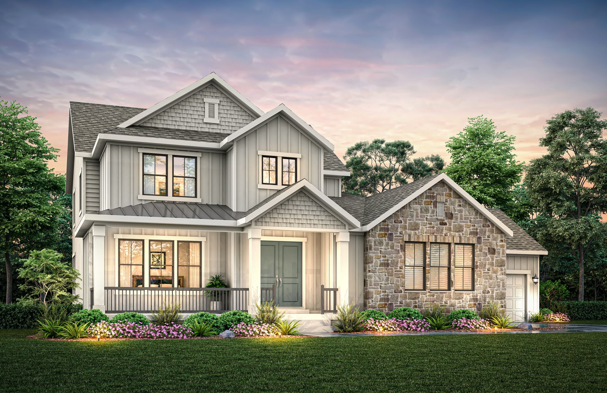 Exterior:Lincoln Farmhouse Rendering