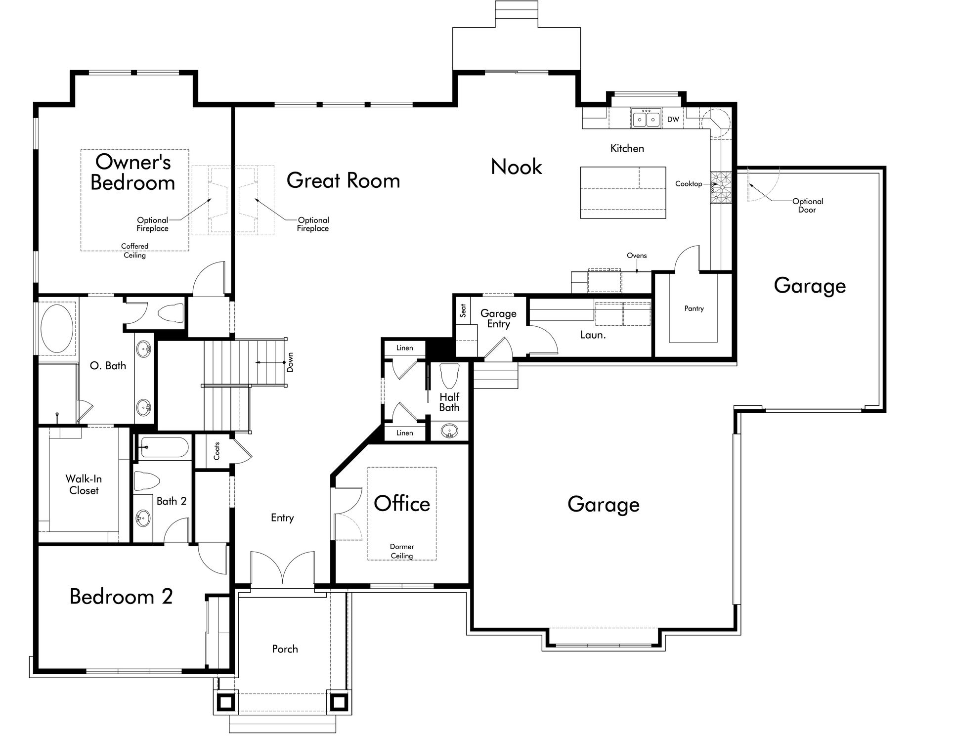 Floor Plan:Oakmont Traditional Main Level