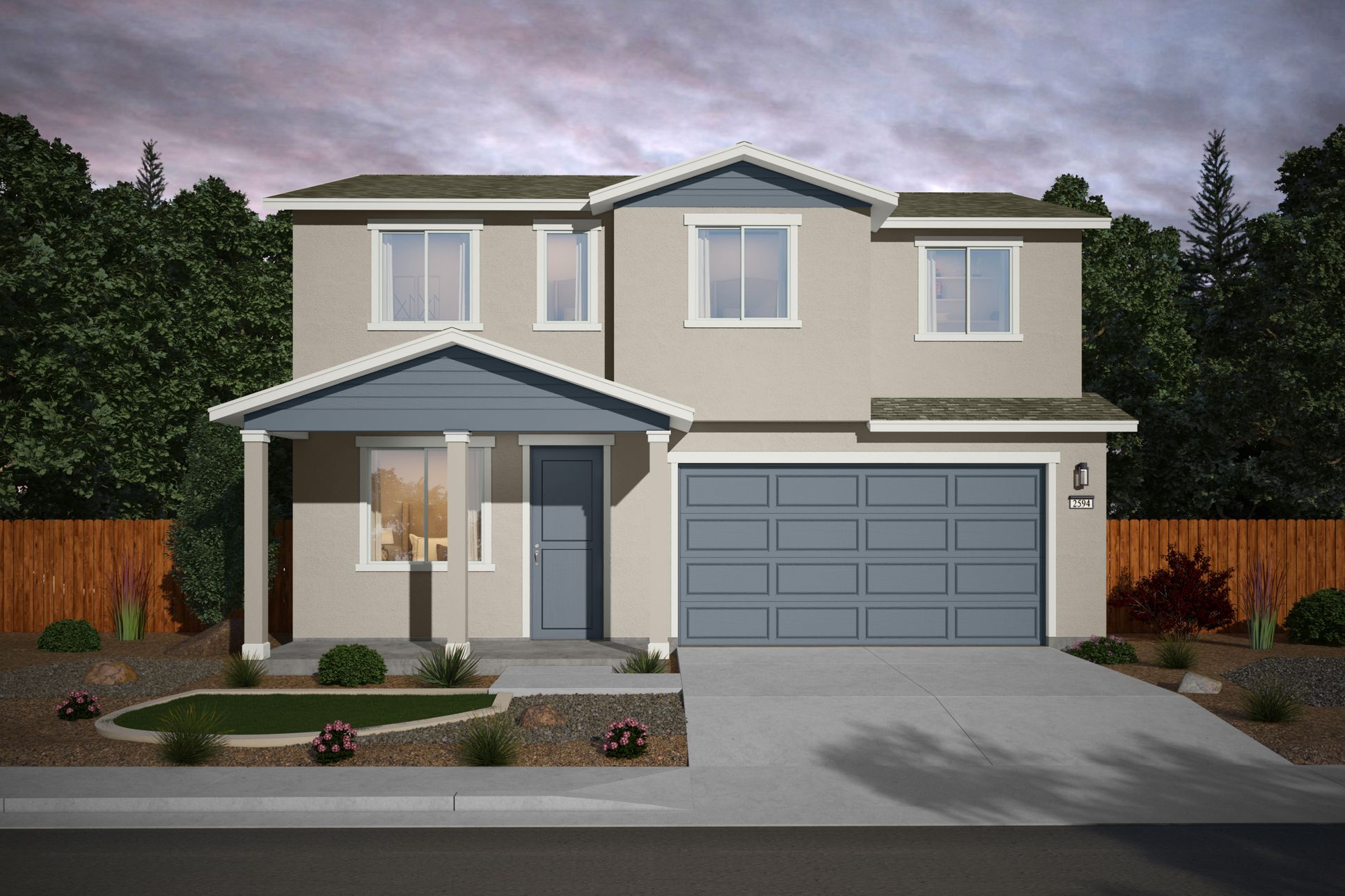 The Violet | Elevation A:The Violet | Traditional Elevation | Scheme 7