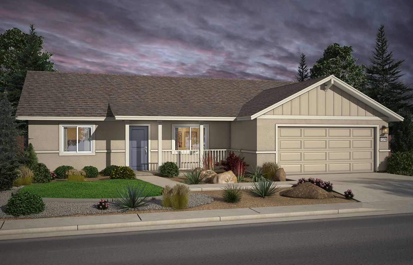 Elevation A:The Aspen