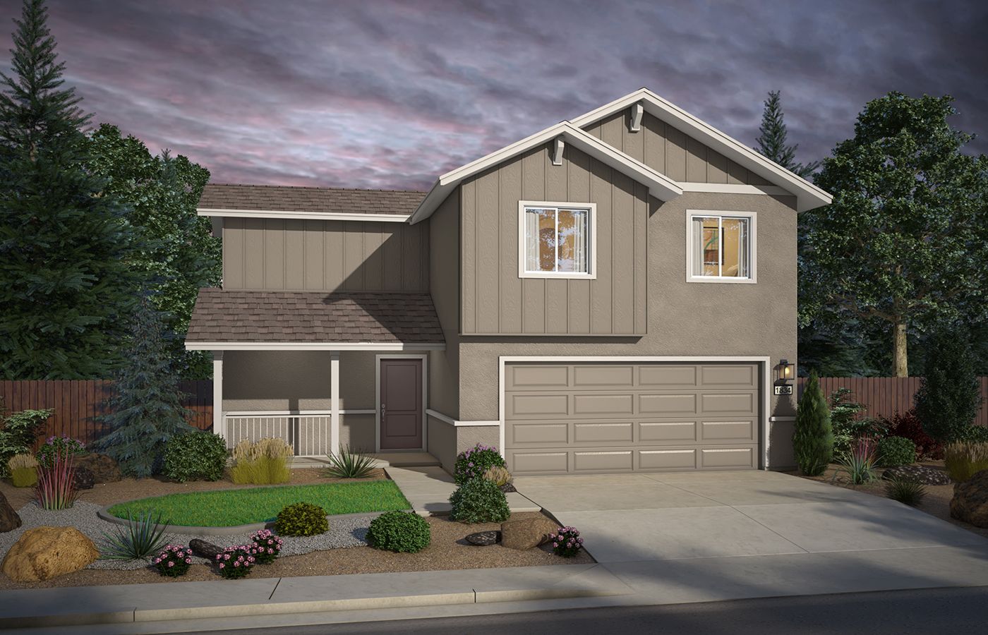 Elevation A:The Hawthorne