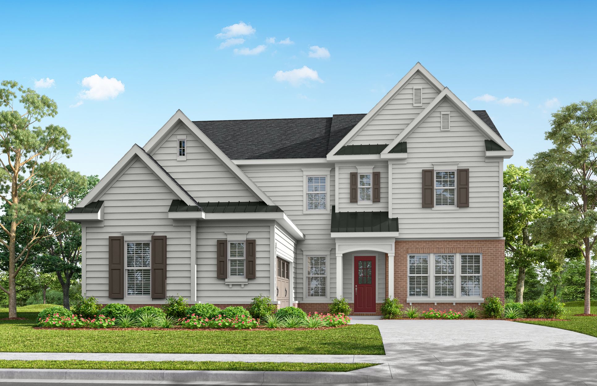 Exterior:Shown w/Brick