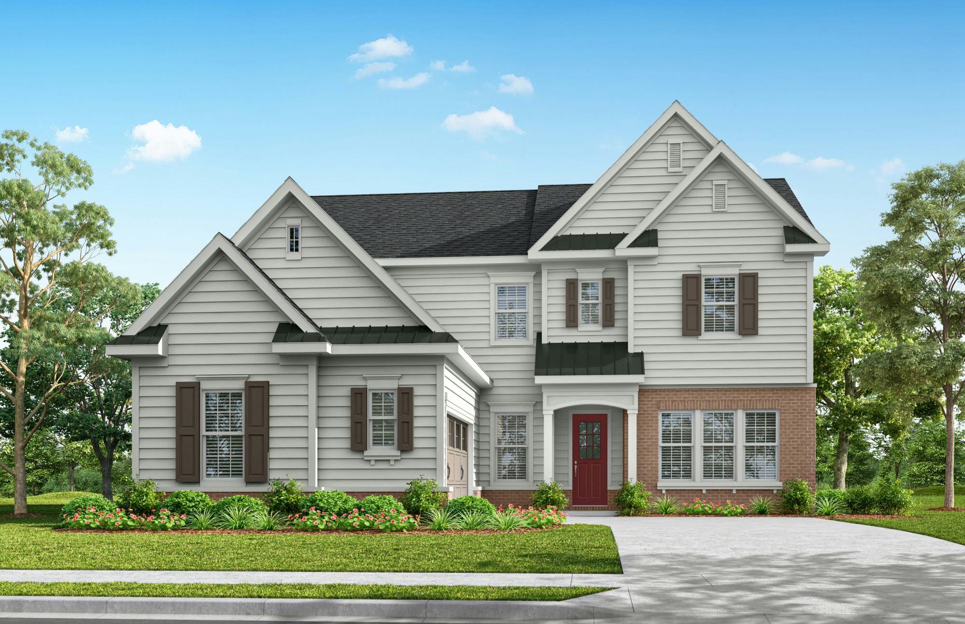 Exterior:Garrison Classic Available in Brick or Stone