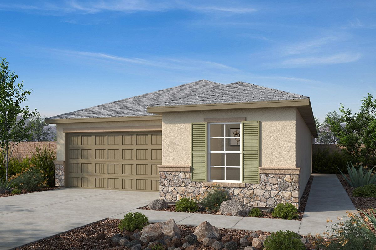 Exterior:Plan 1740 - Exterior C with optional stone