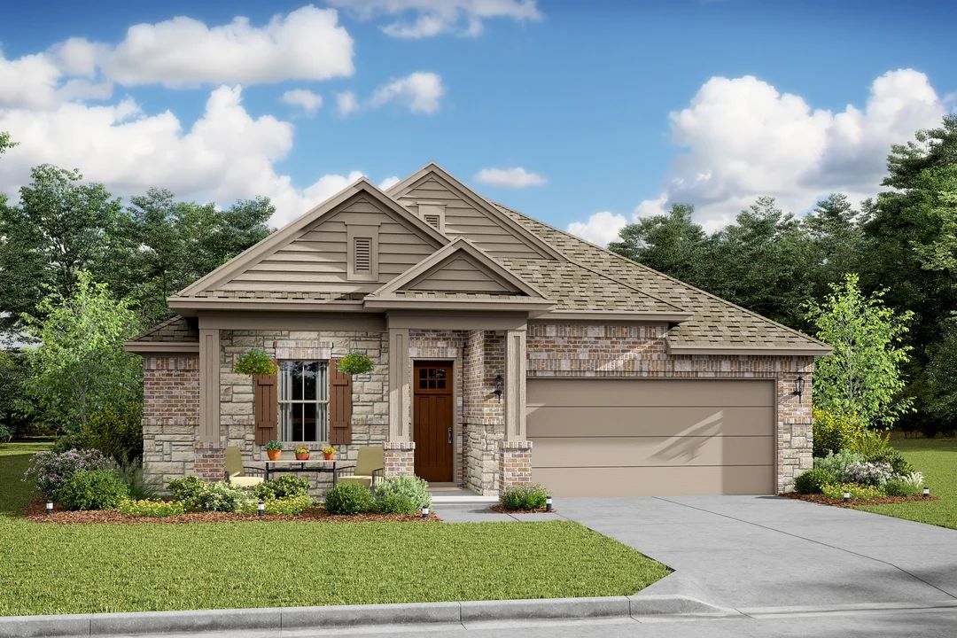 Exterior:Juniper III TA with stone
