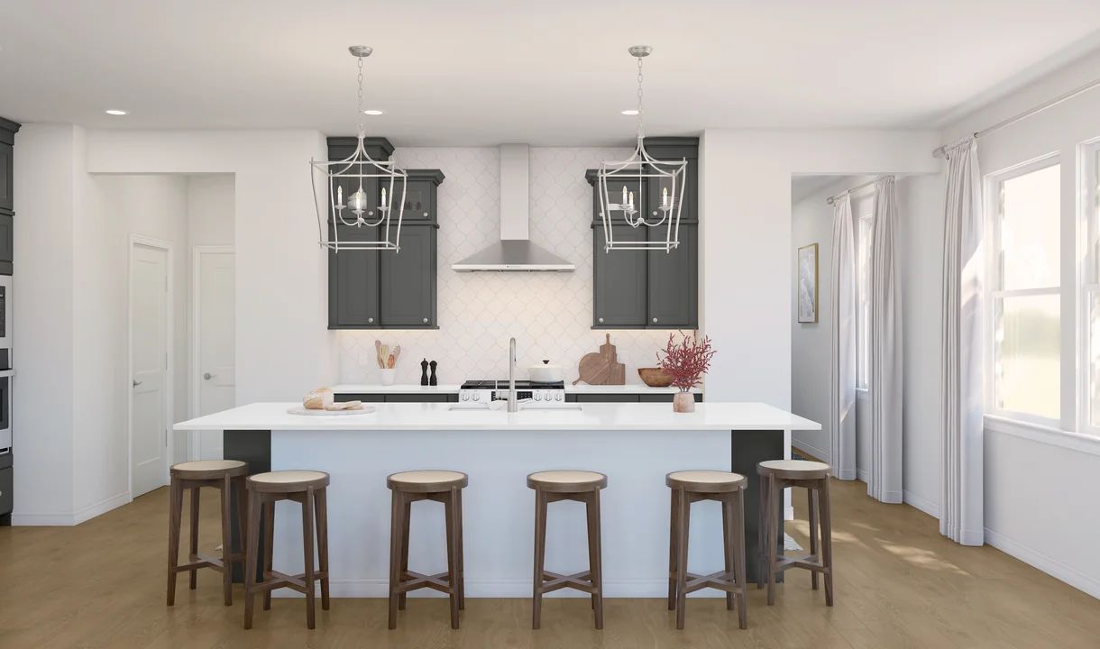Interior:Kitchen with pendant lighting
