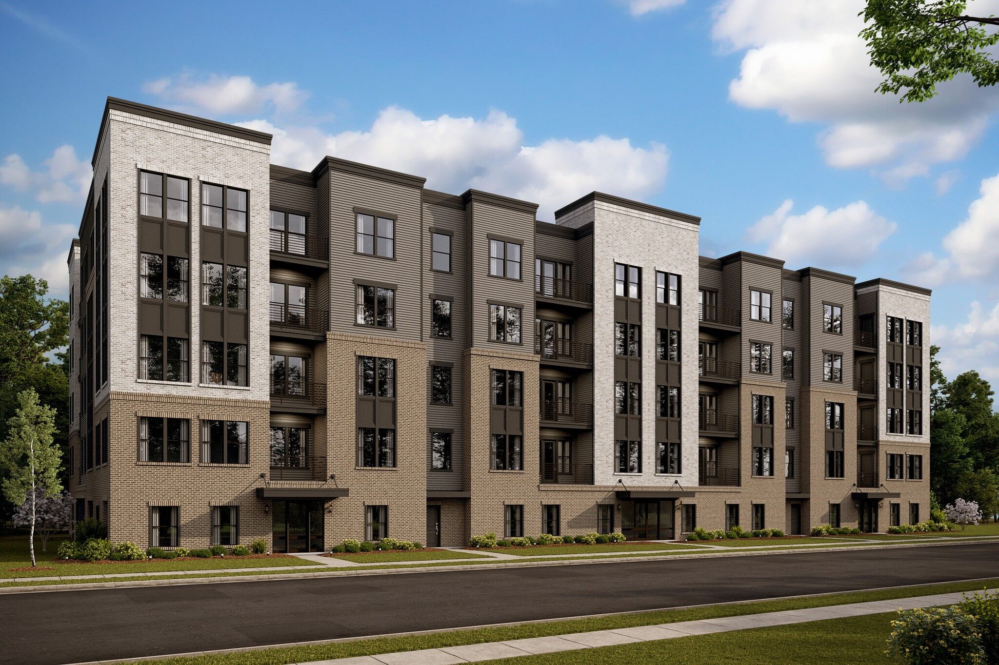 Corbridge Plan at The Flats at Waxpool Crossing in Ashburn, VA by K