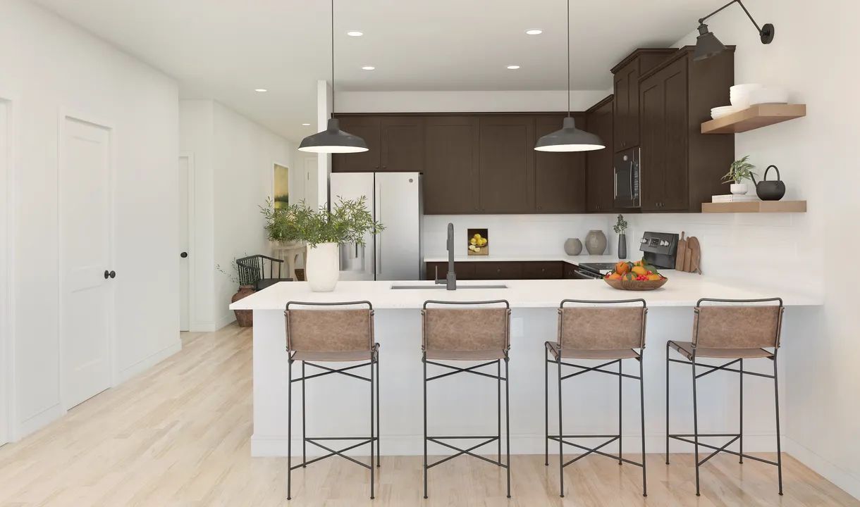 Interior:Kitchen with pendant lighting