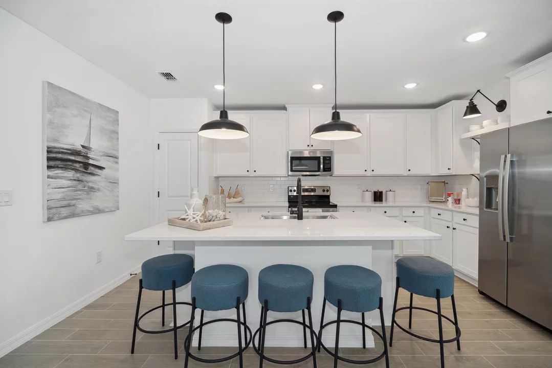 Interior:Kitchen with pendant lighting