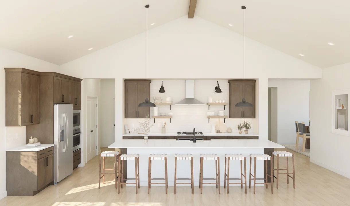 Interior:Kitchen with pendant lighting
