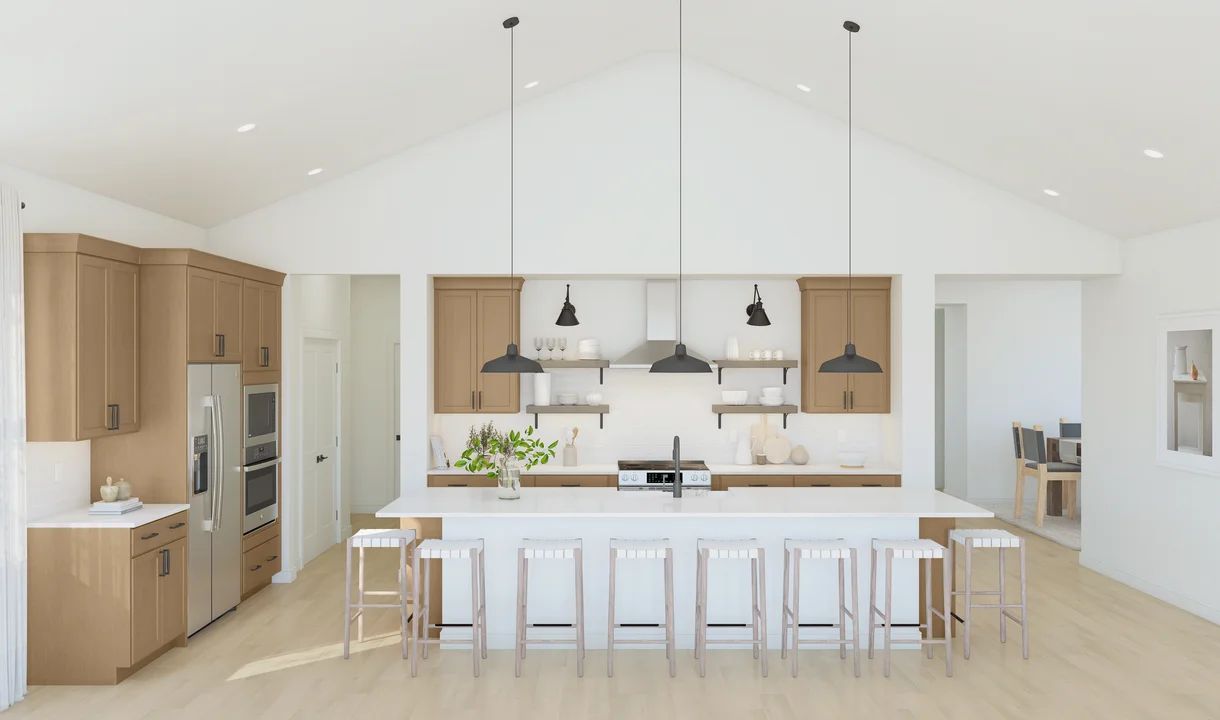 Interior:Kitchen with pendant lighting