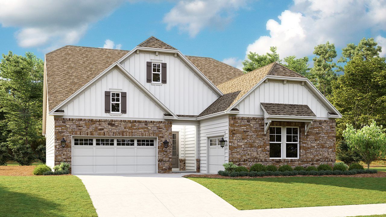 Exterior:Sydney Model | Elevation CS- Farmhouse