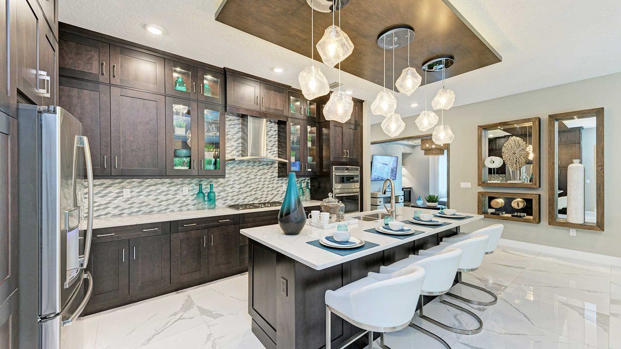 Exterior:Alys Model Home | Island Kitchen