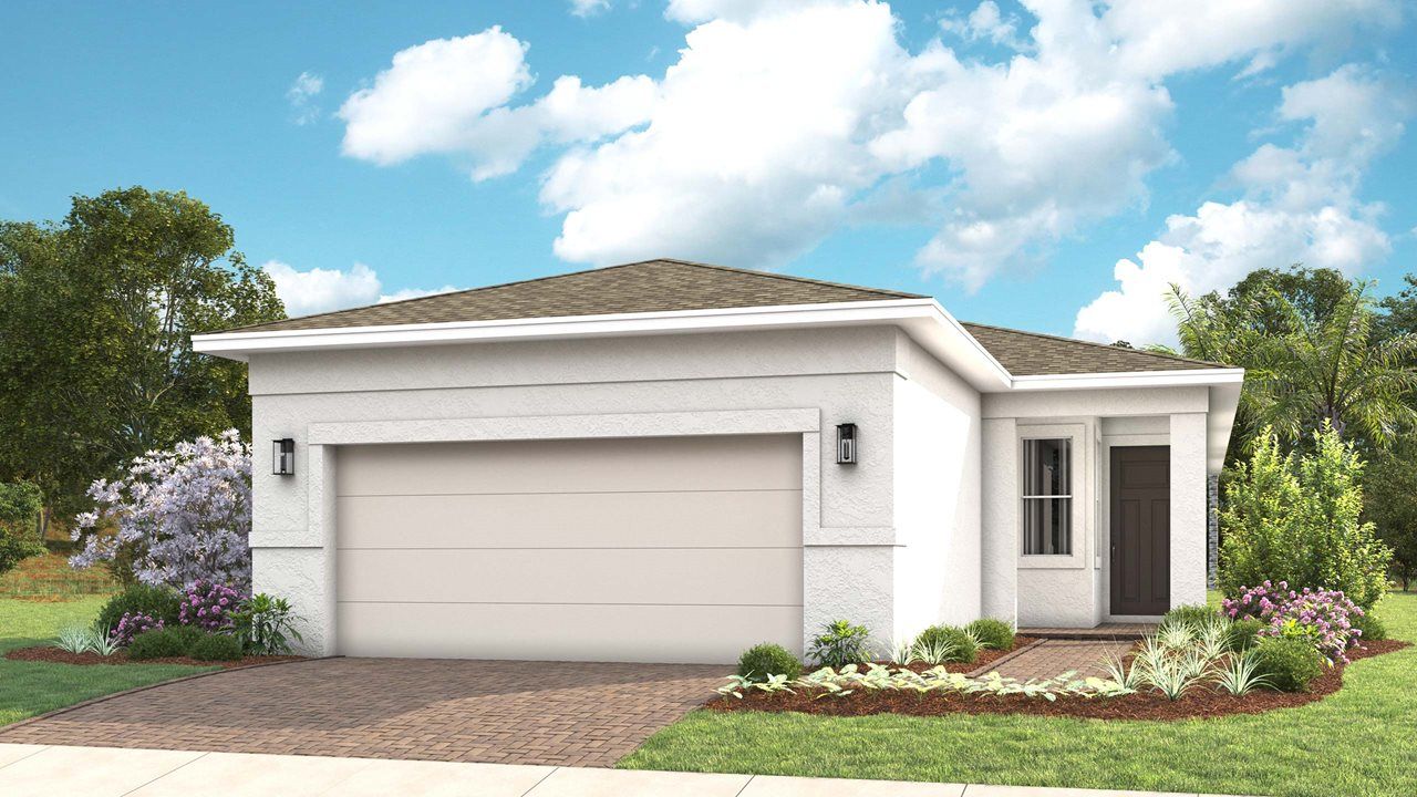 Exterior:Bailey Model Home | Elevation A - Transitional