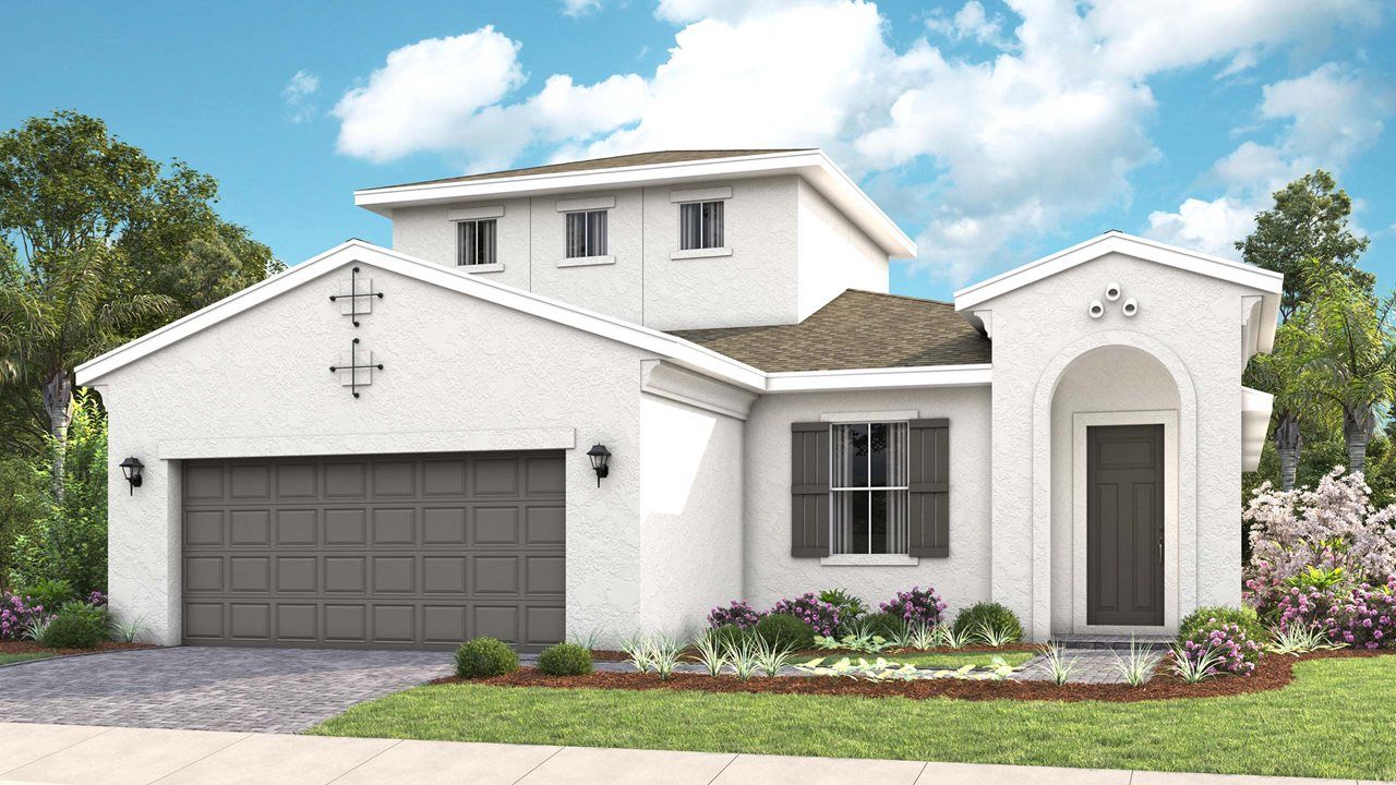 Exterior:Gabriella Model Home | Elevation B - Spanish Bonus