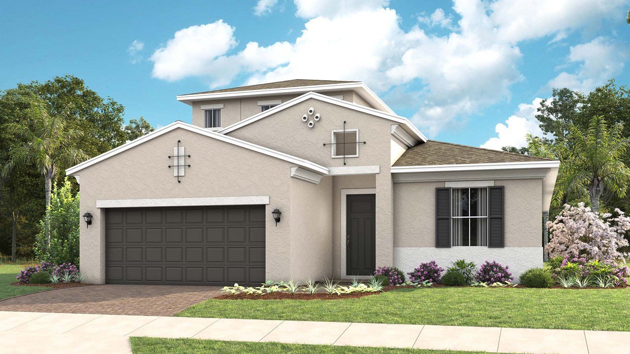 Exterior:Jade Model Home | Elevation B - Spanish Bonus