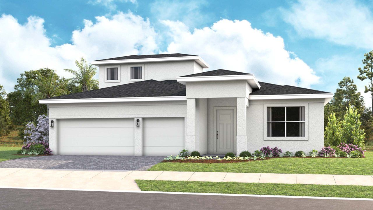 Exterior:Pearl Model Home | Elevation A - Transitional Bonus