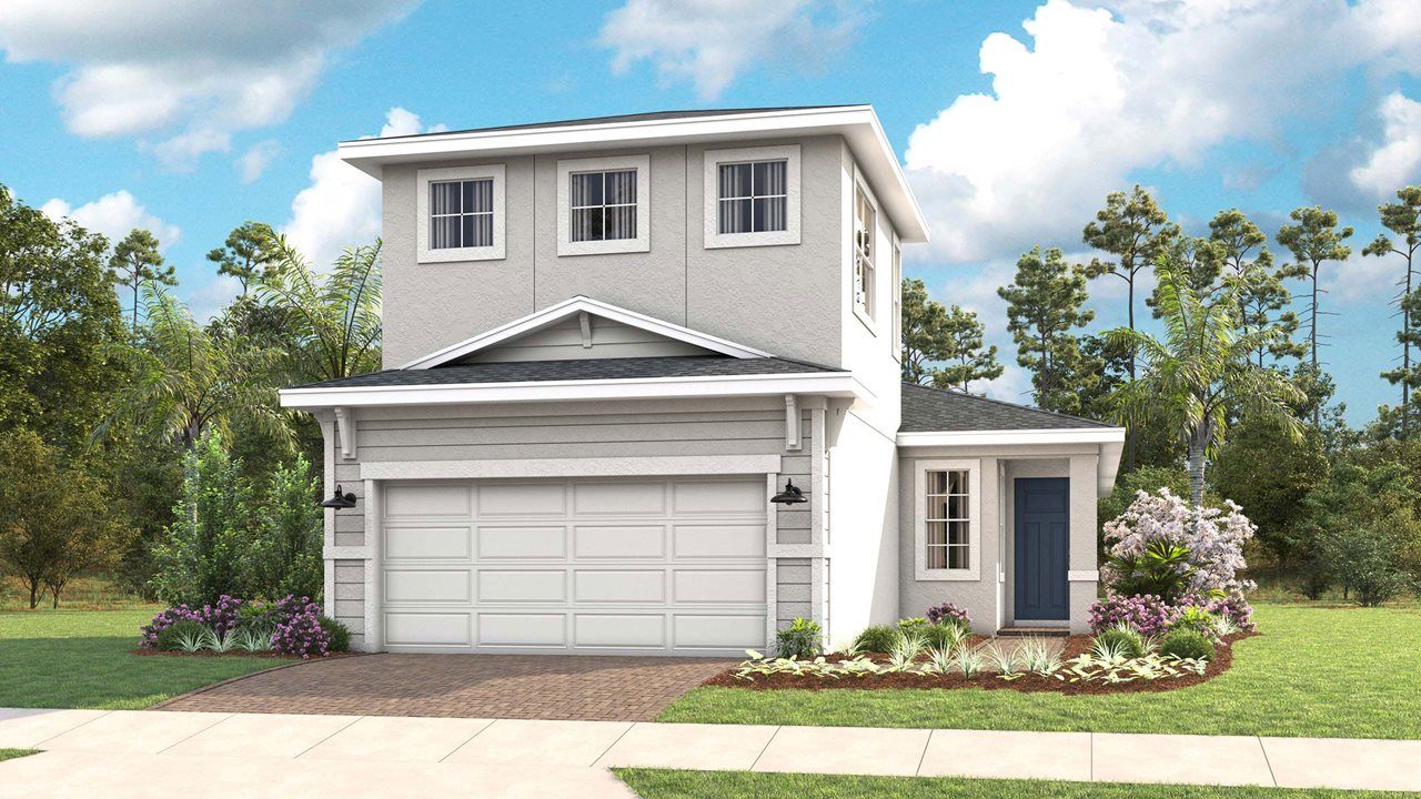 Exterior:Ana Model Home | Elevation C - Coastal Bonus