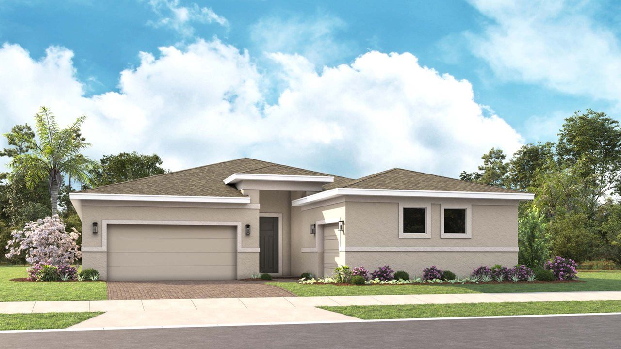 Exterior:Elevation A - Transitional