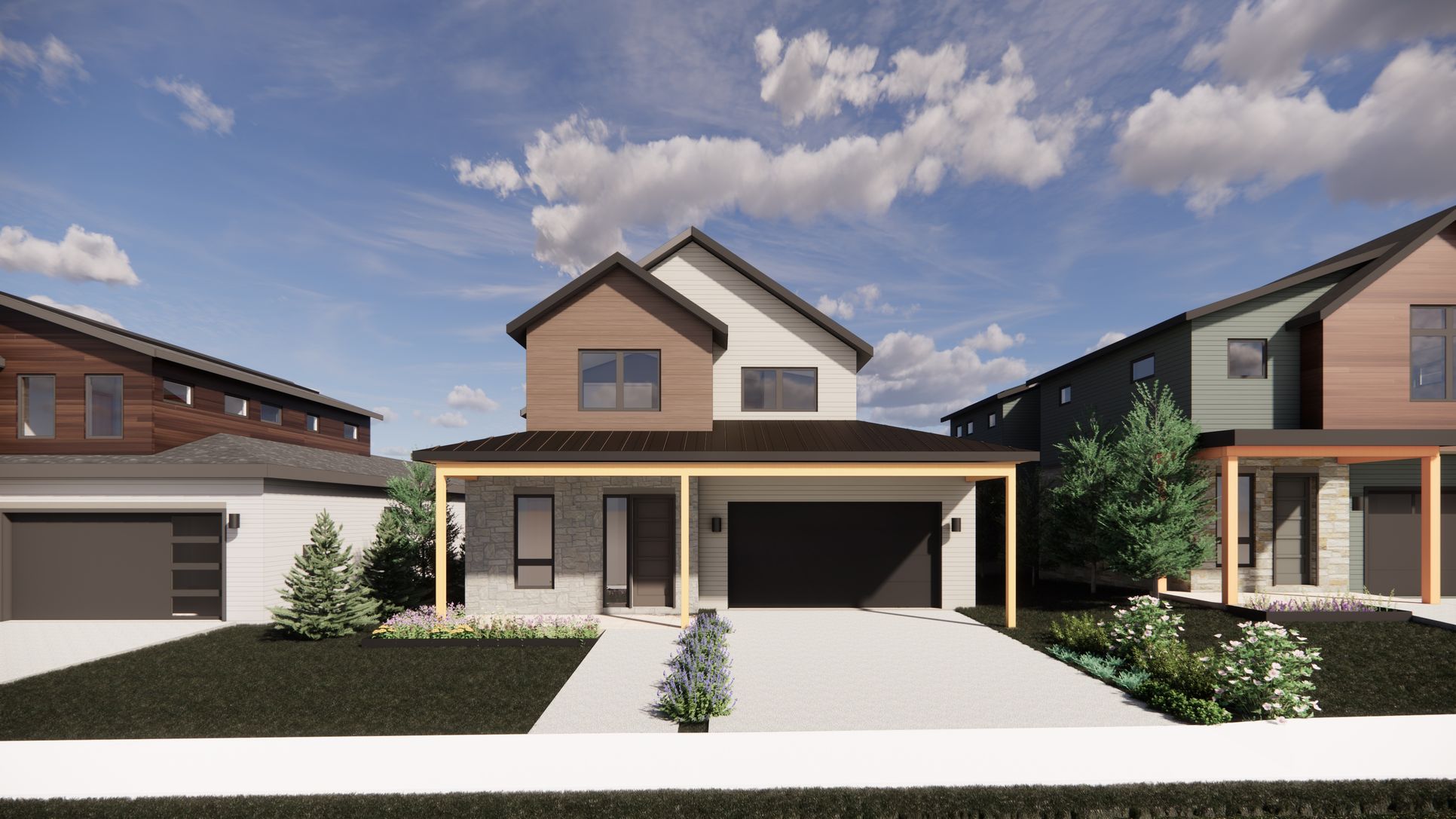 Exterior:Welcome to 982 Locust Ave! Step into The Lupine, part of Koelbel Communities newest single-family collection in North Boulder. This home showcases Exterior Color Palette 6, offering a beautifully curated and contemporary look.