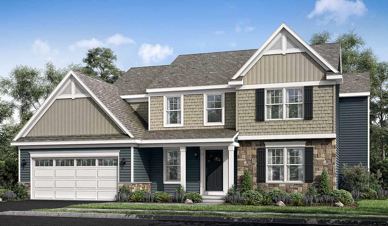 Exterior:Elevation A with optional features
