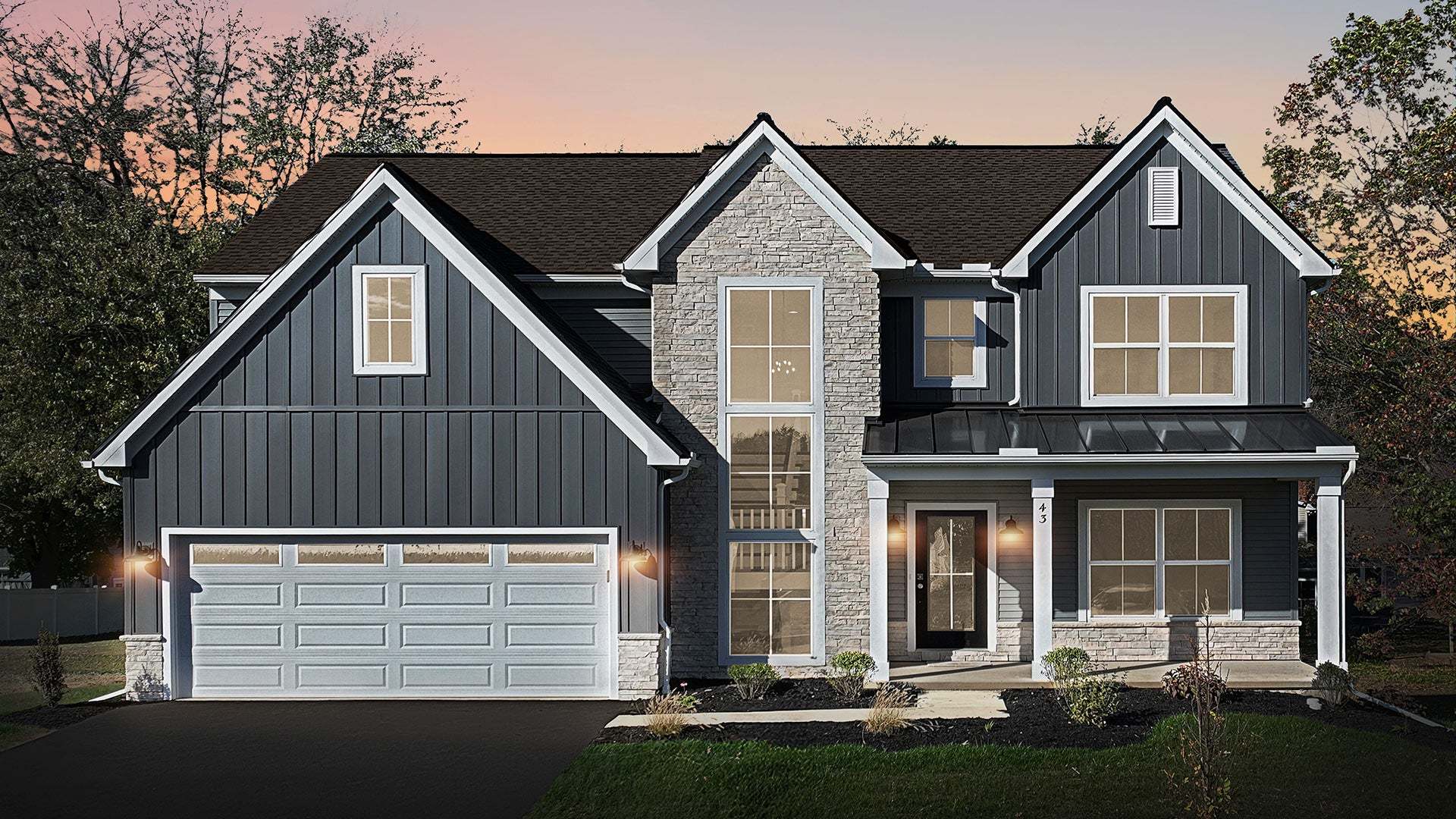 Charlotte New Home Exterior in Lititz PA New Home Community Walton Hill:Charlotte New Home Exterior in Lititz PA New Home Community Walton Hill